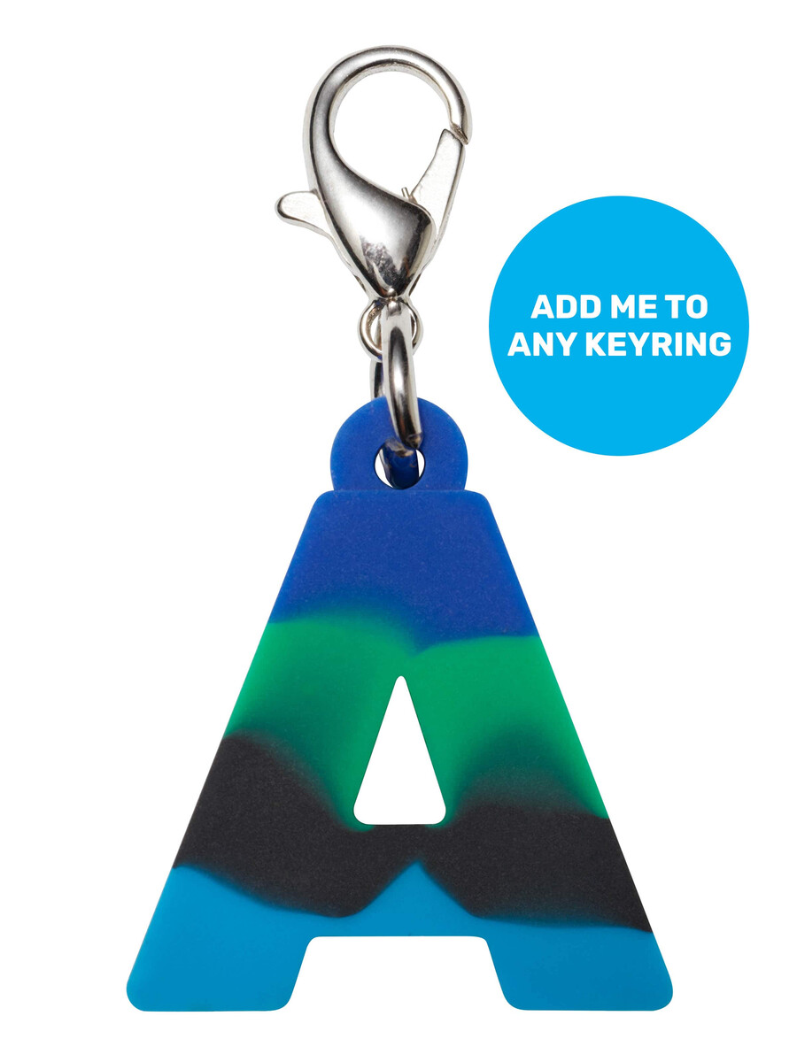 porte-clés mini alpha bleu