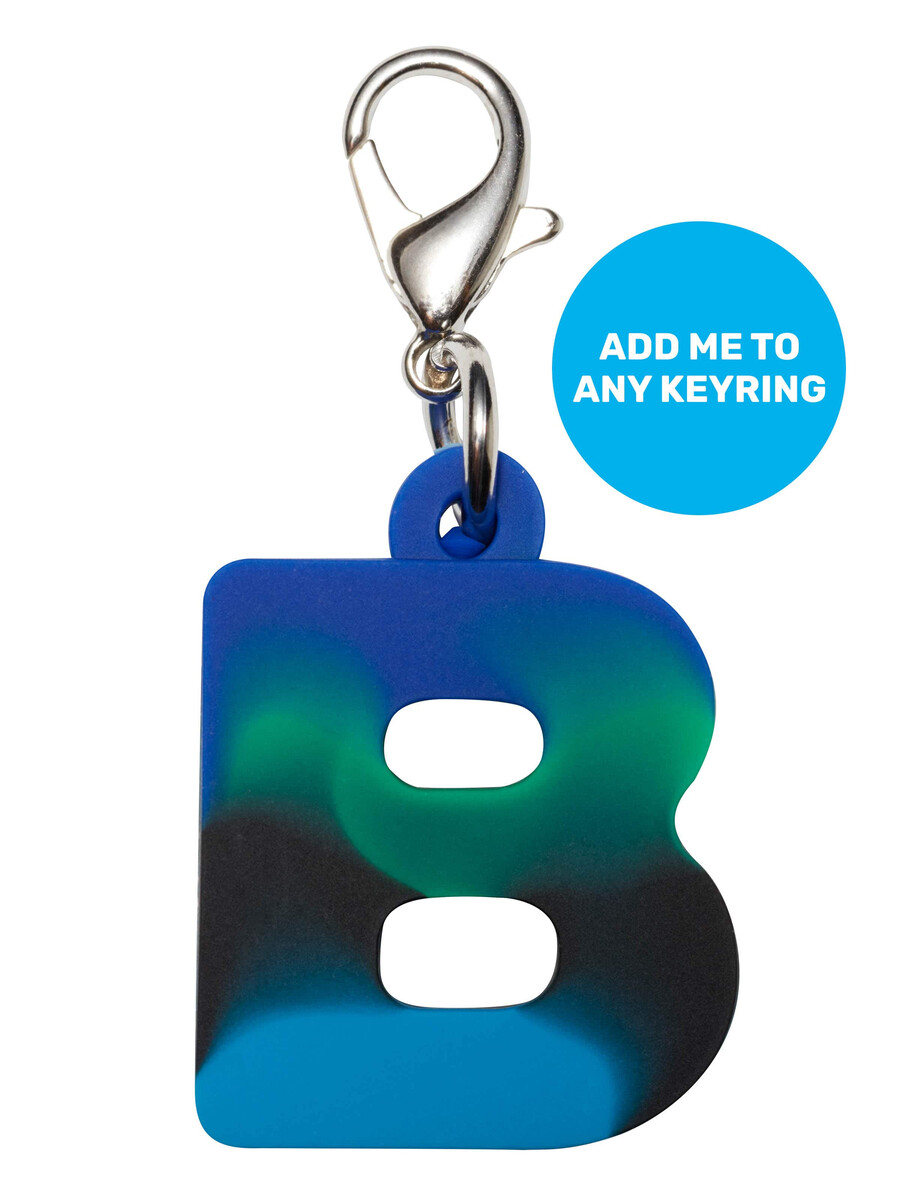 porte-clés mini alpha bleu