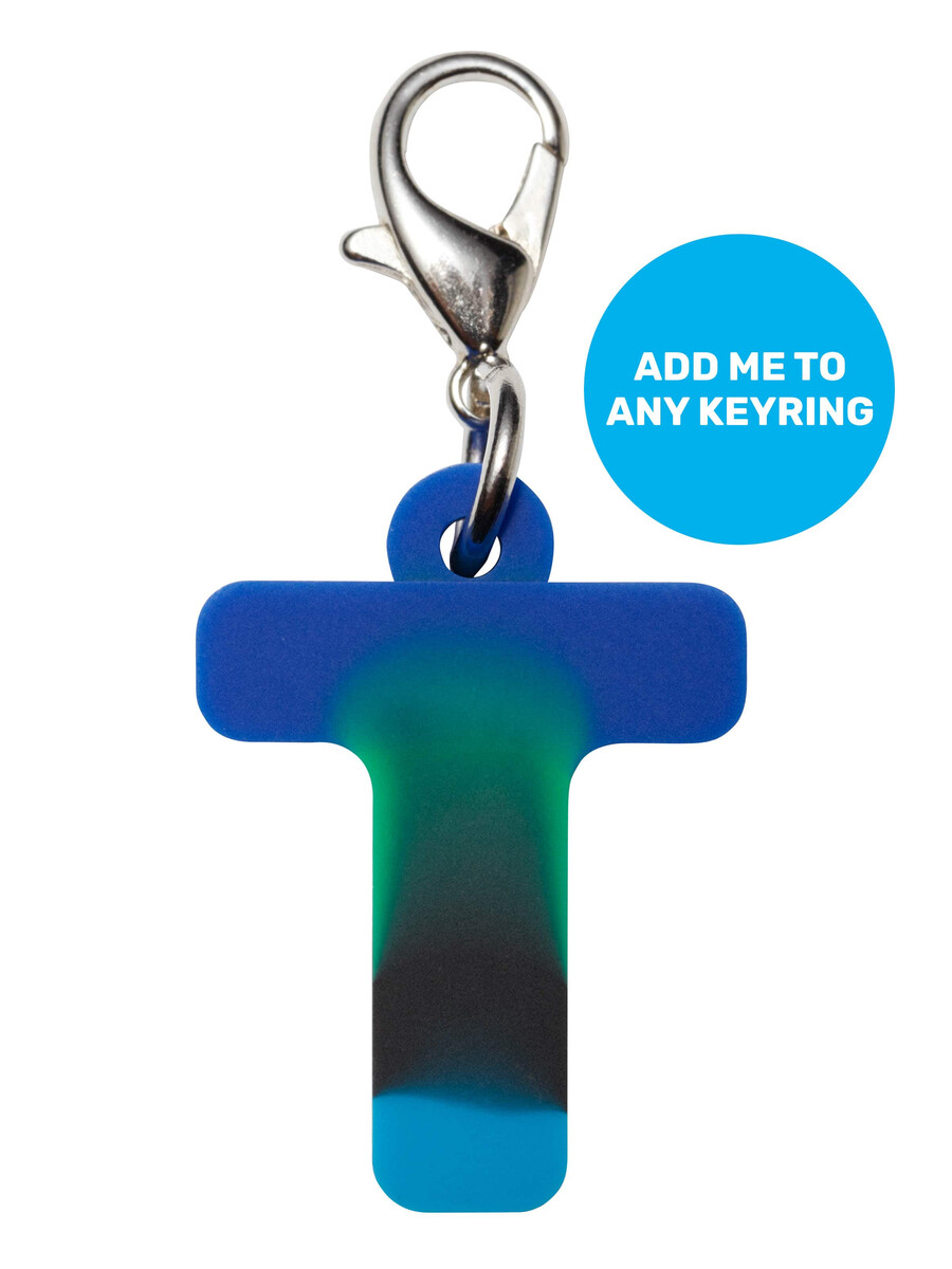 porte-clés mini alpha bleu