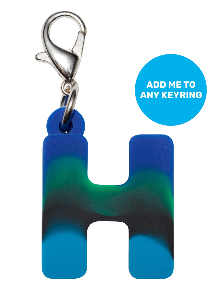 porte-clés mini alpha bleu