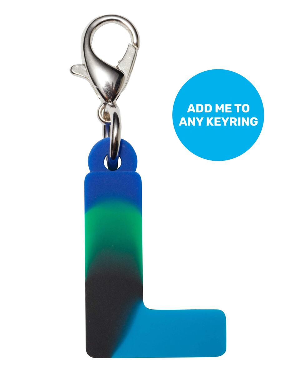 porte-clés mini alpha bleu