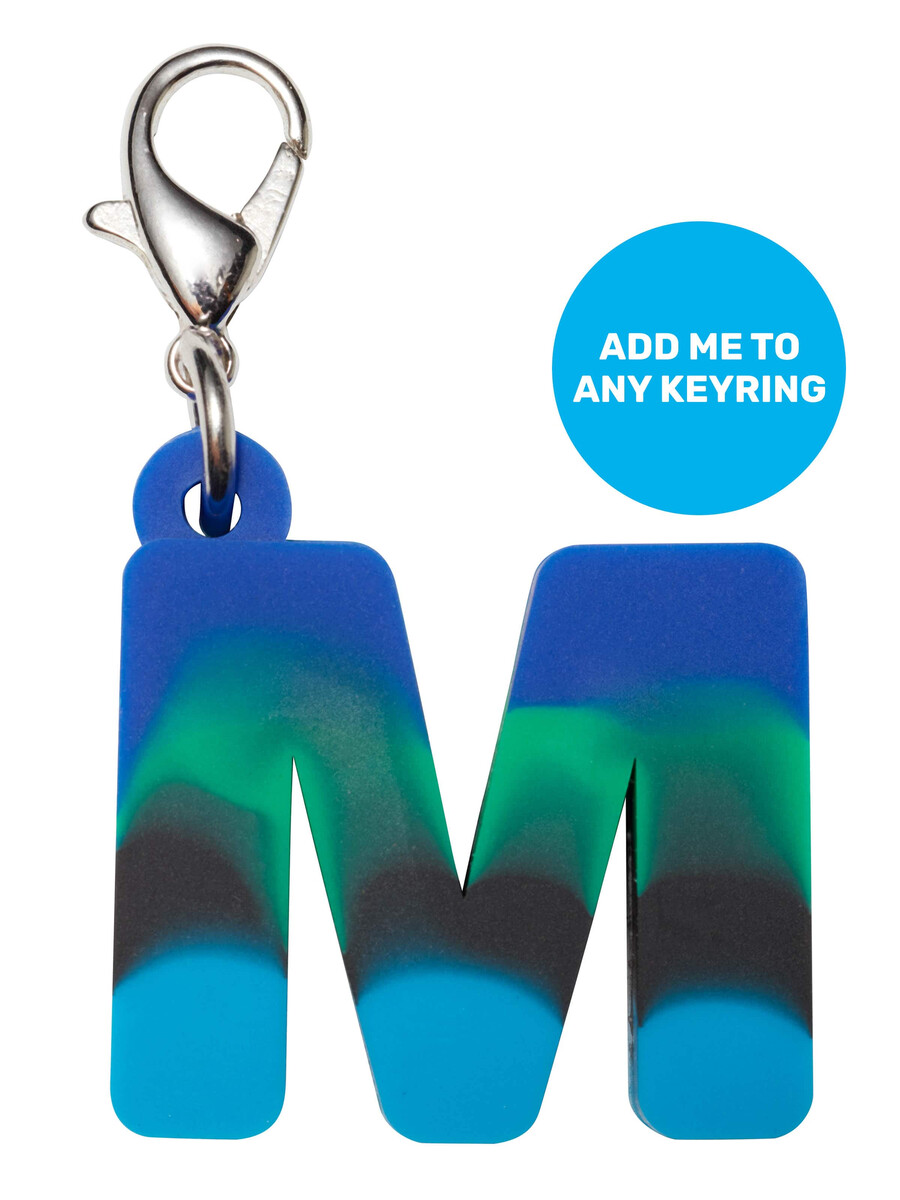 porte-clés mini alpha bleu