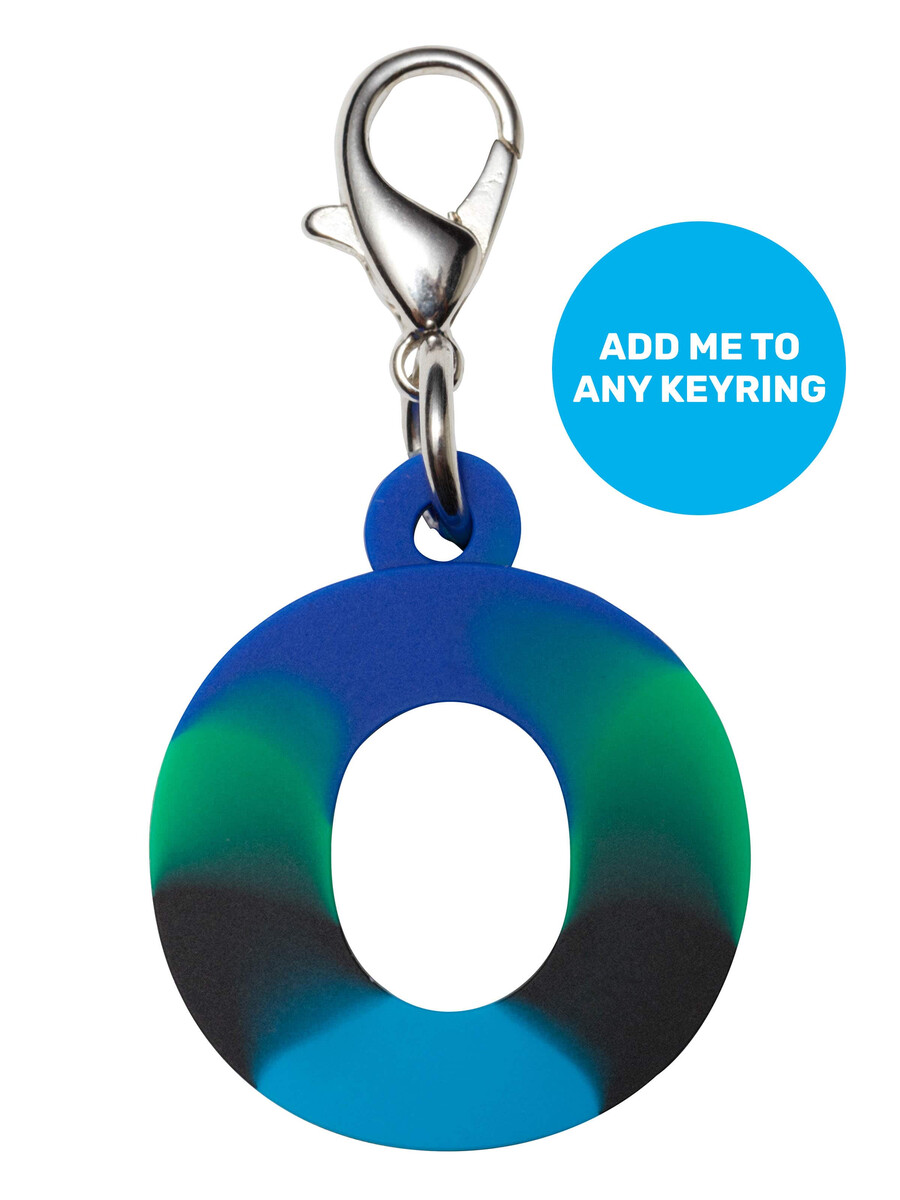 porte-clés mini alpha bleu