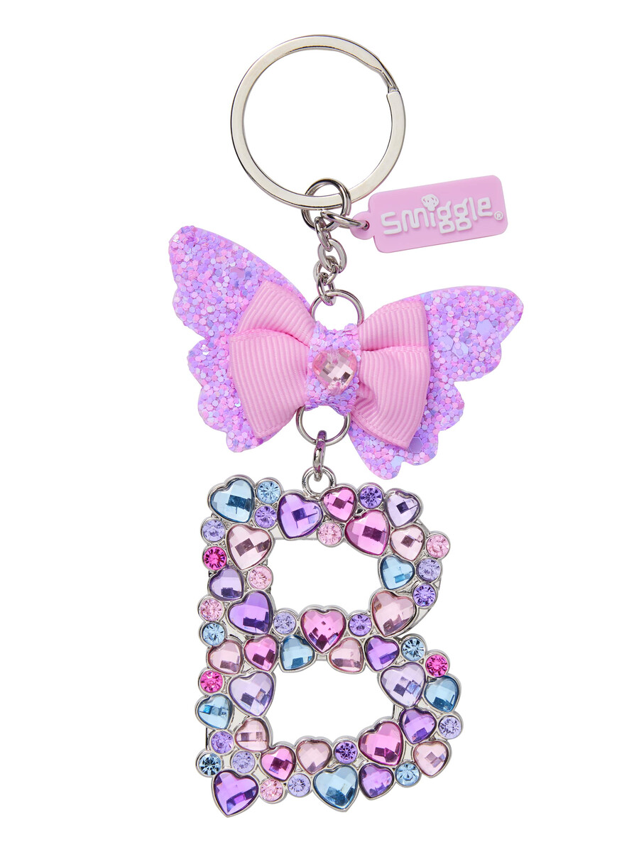 porte-clés papillon bijou alphabet porte-clés anneau alphabet