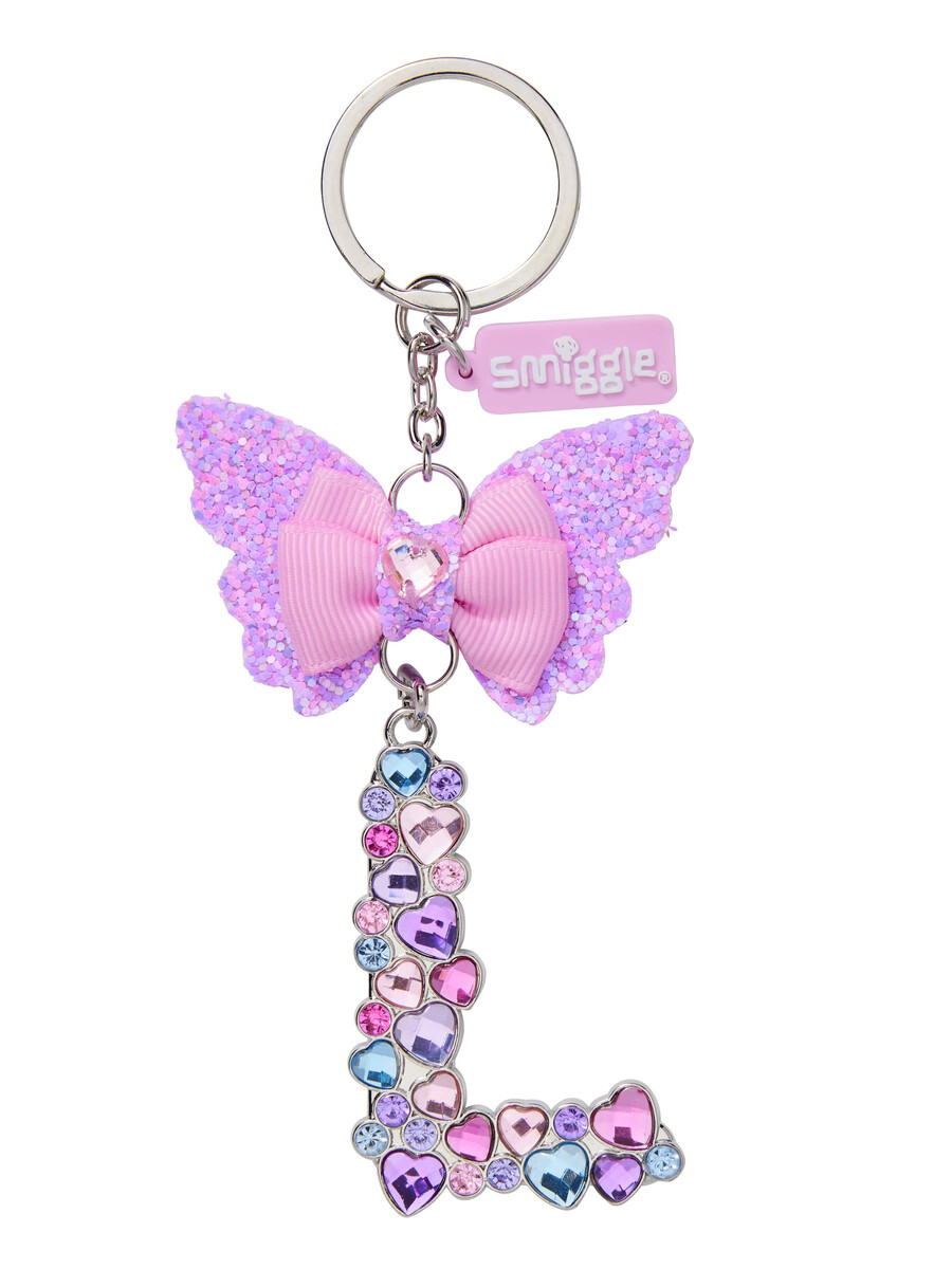 porte-clés papillon bijou alphabet porte-clés anneau alphabet