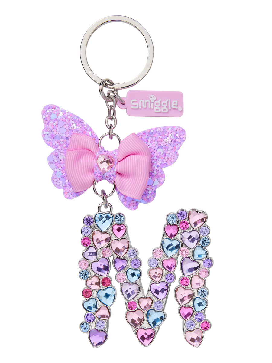 porte-clés papillon bijou alphabet porte-clés anneau alphabet