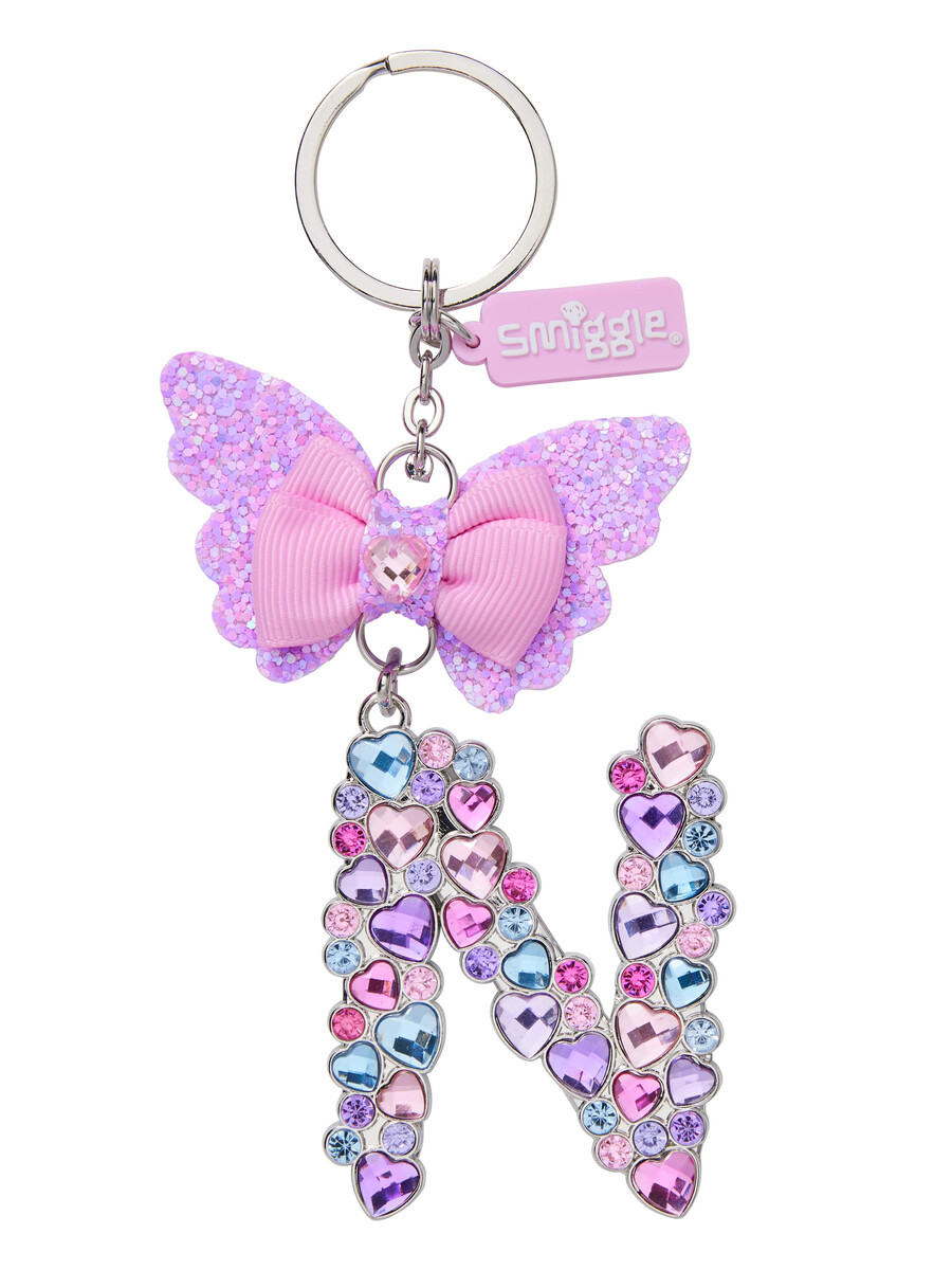 porte-clés papillon bijou alphabet porte-clés anneau alphabet