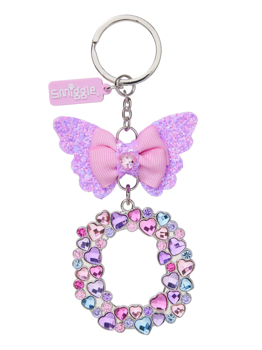 porte-clés papillon bijou alphabet porte-clés anneau alphabet