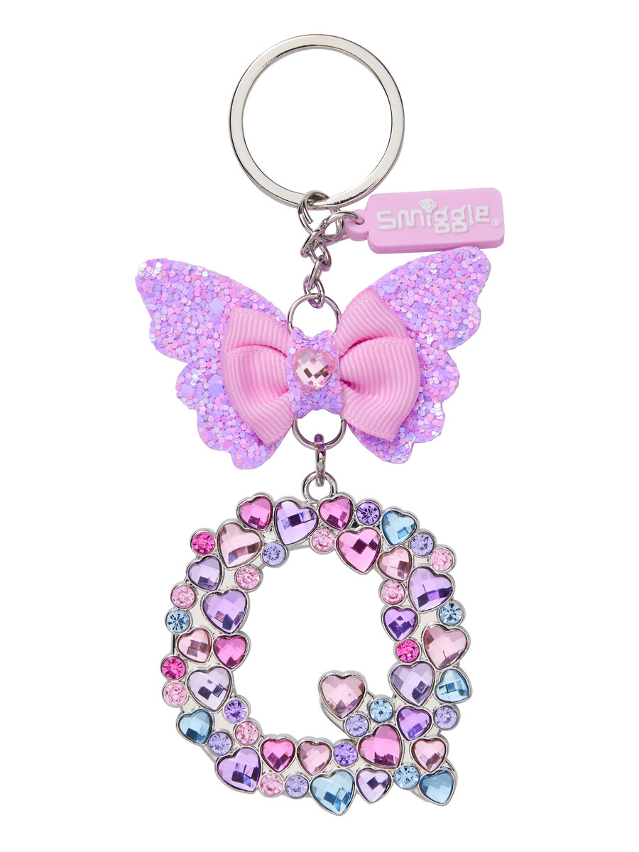porte-clés papillon bijou alphabet porte-clés anneau alphabet