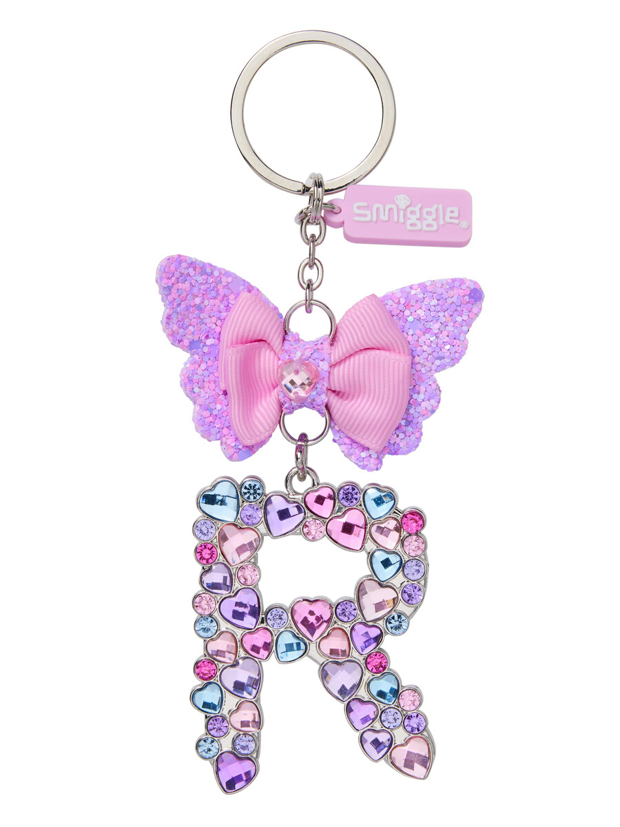 porte-clés papillon bijou alphabet porte-clés anneau alphabet