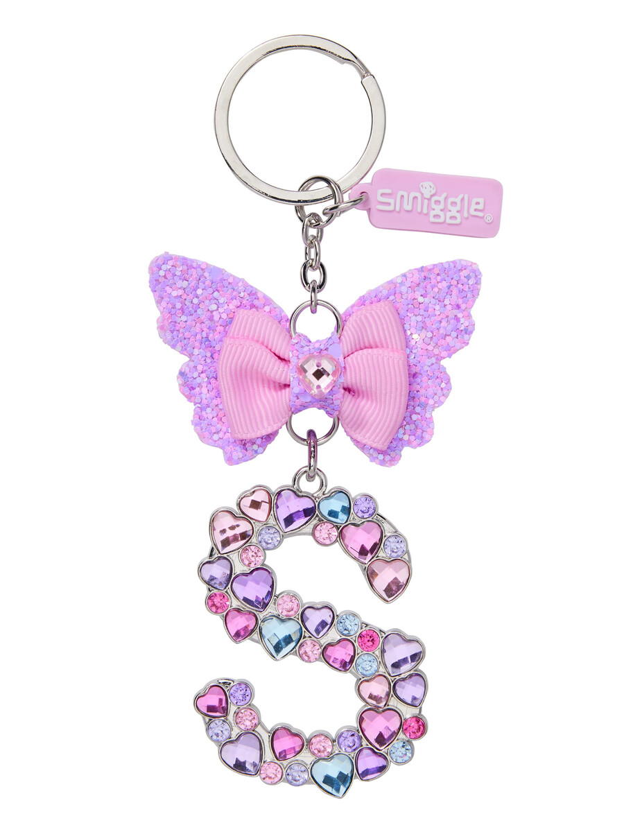 porte-clés papillon bijou alphabet porte-clés anneau alphabet
