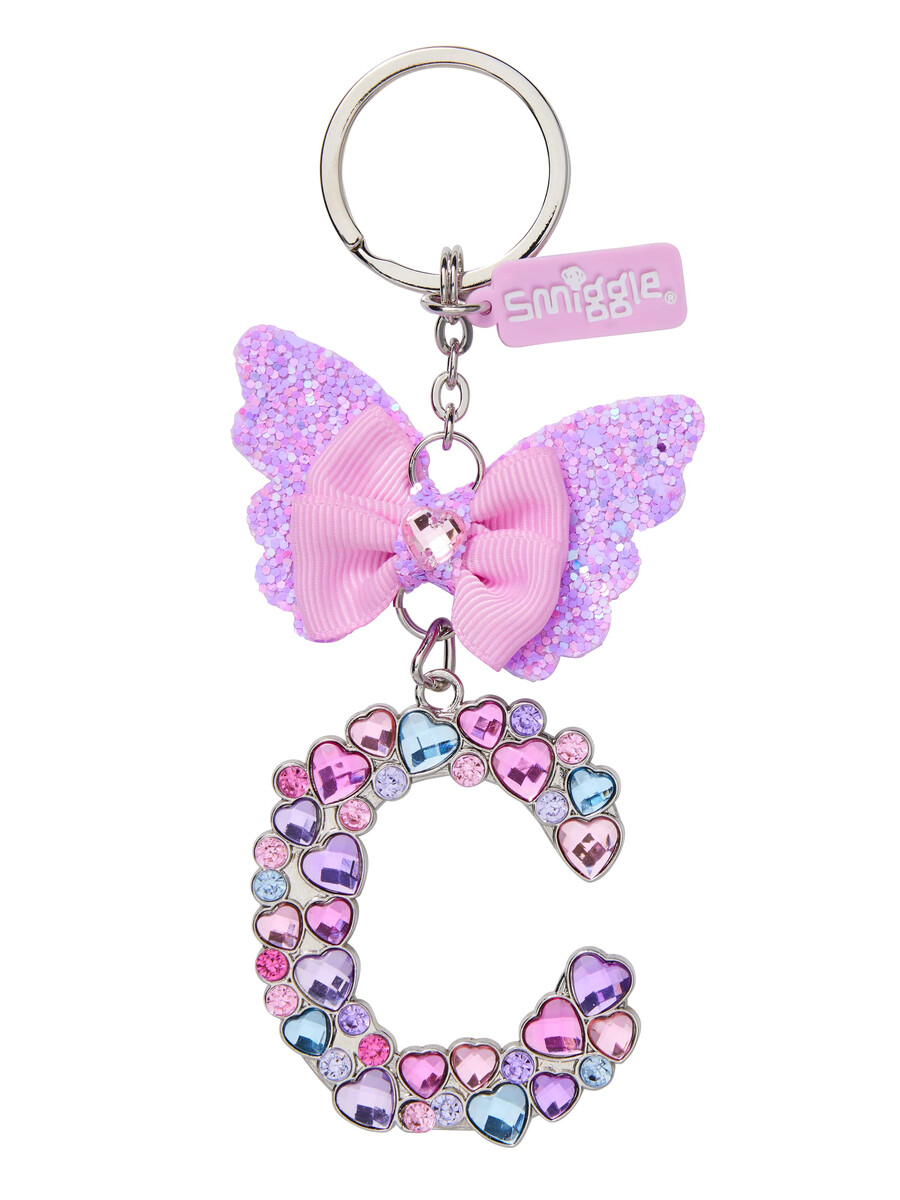 porte-clés papillon bijou alphabet porte-clés anneau alphabet