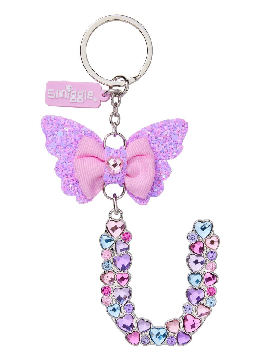 porte-clés papillon bijou alphabet porte-clés anneau alphabet