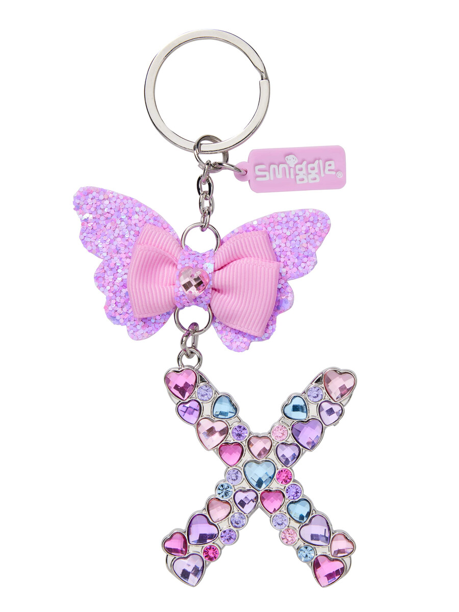 porte-clés papillon bijou alphabet porte-clés anneau alphabet