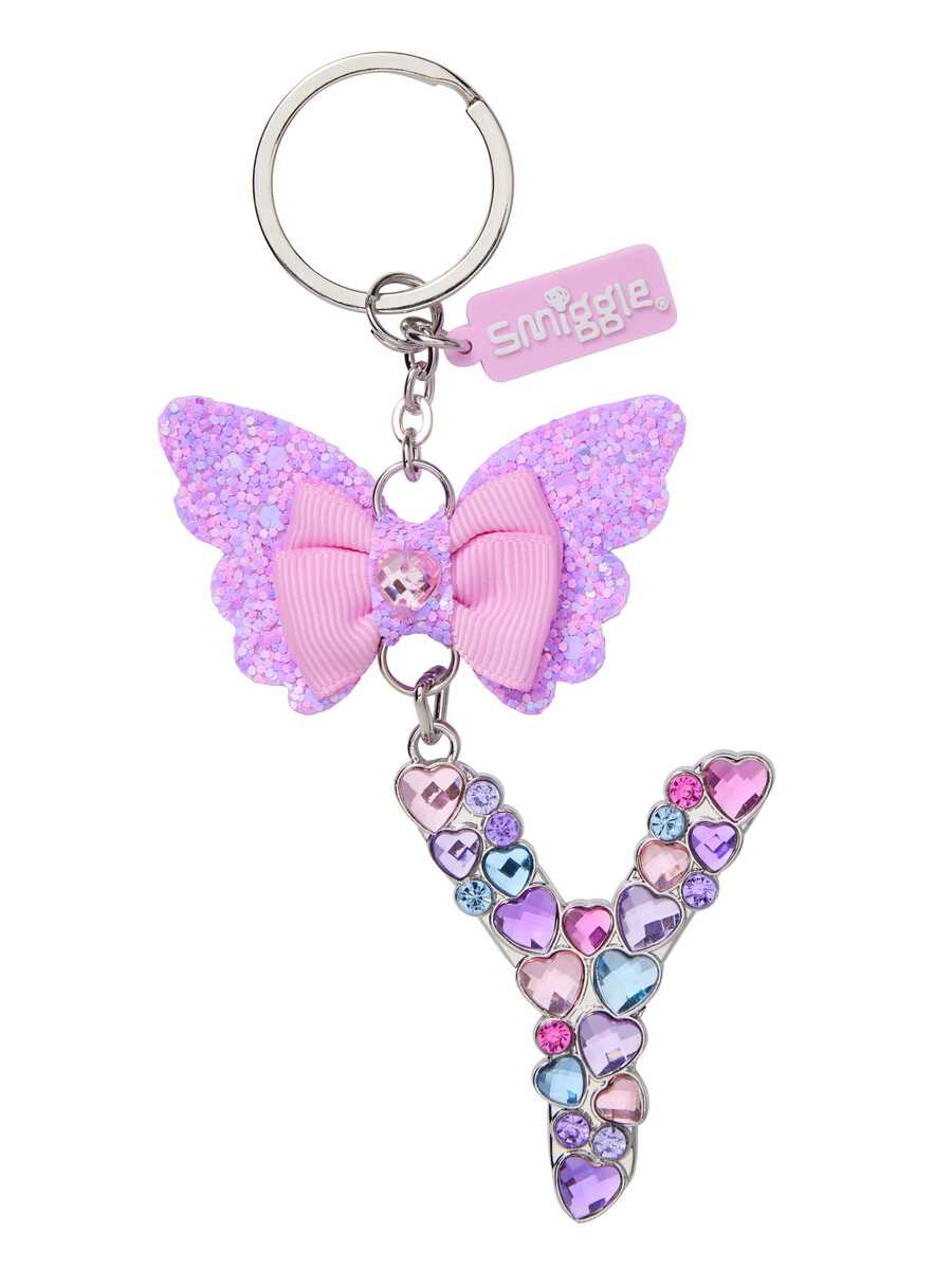 porte-clés papillon bijou alphabet porte-clés anneau alphabet