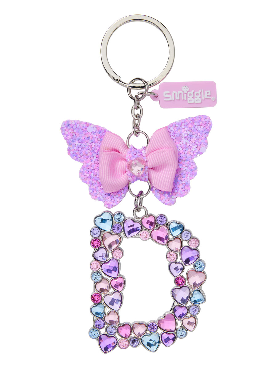 porte-clés papillon bijou alphabet porte-clés anneau alphabet