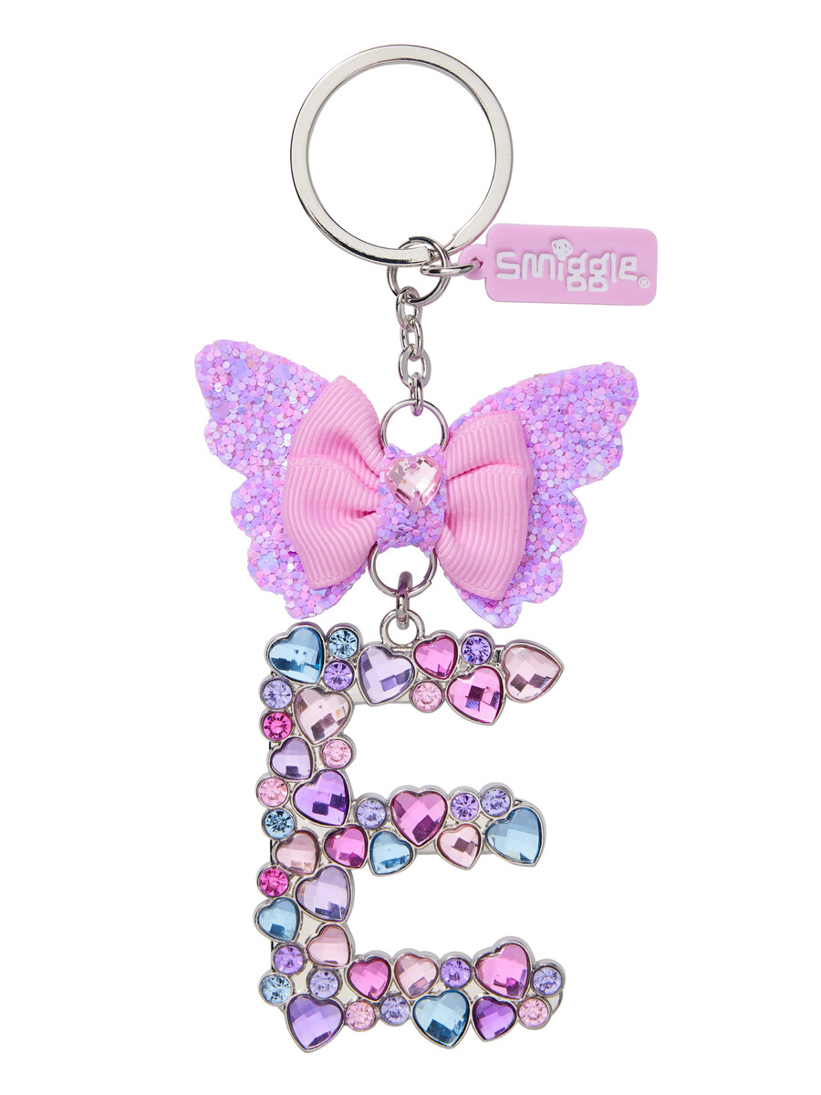 porte-clés papillon bijou alphabet porte-clés anneau alphabet