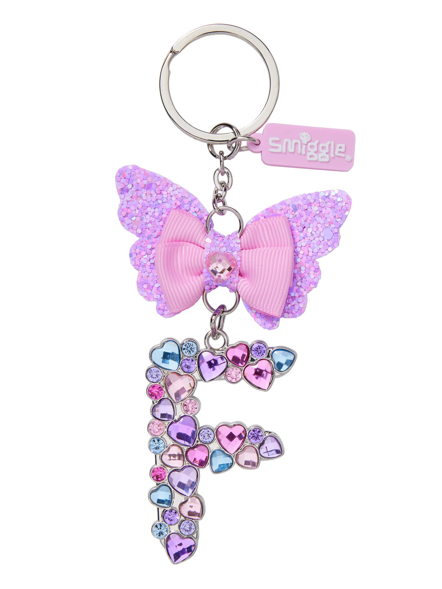 porte-clés papillon bijou alphabet porte-clés anneau alphabet