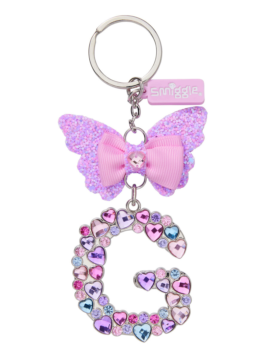 porte-clés papillon bijou alphabet porte-clés anneau alphabet