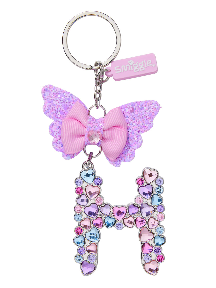 porte-clés papillon bijou alphabet porte-clés anneau alphabet