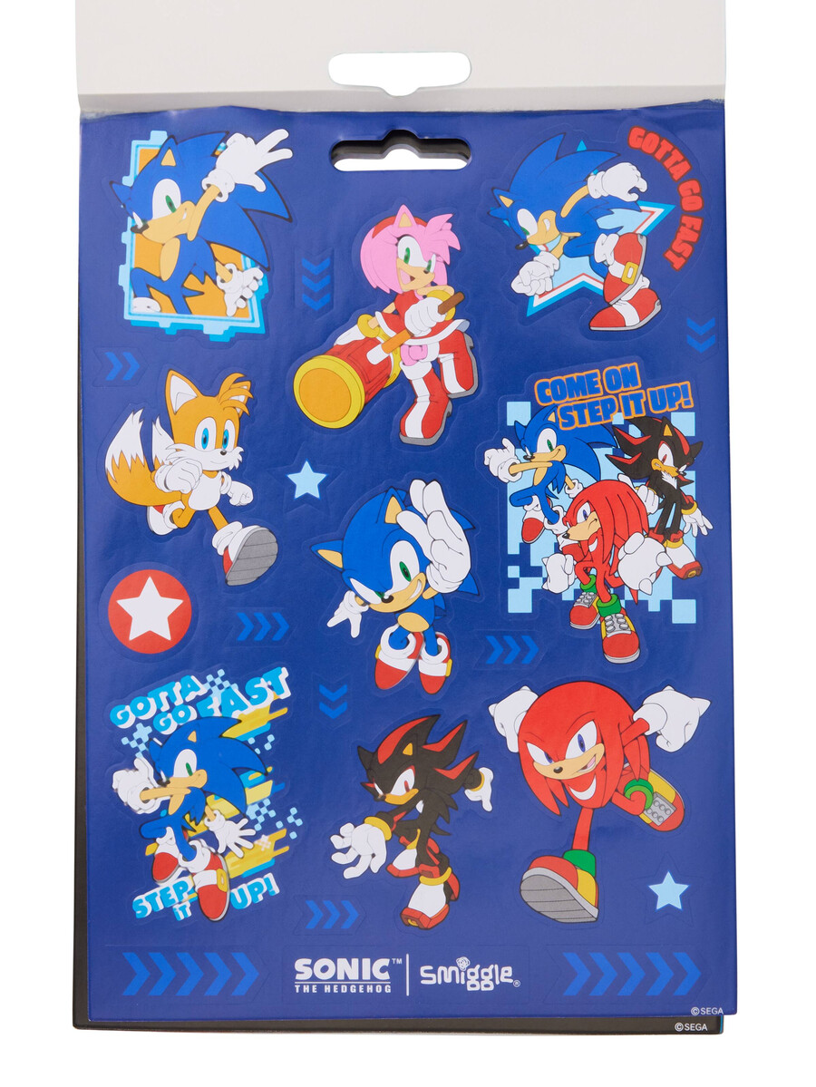 livre dautocollants sonic le hérisson