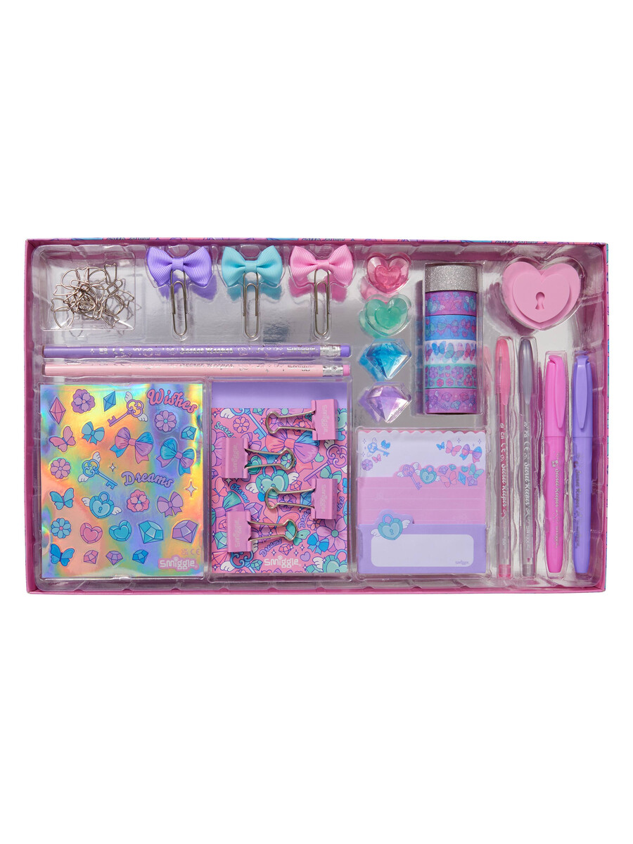 coffret cadeau de papeterie charm