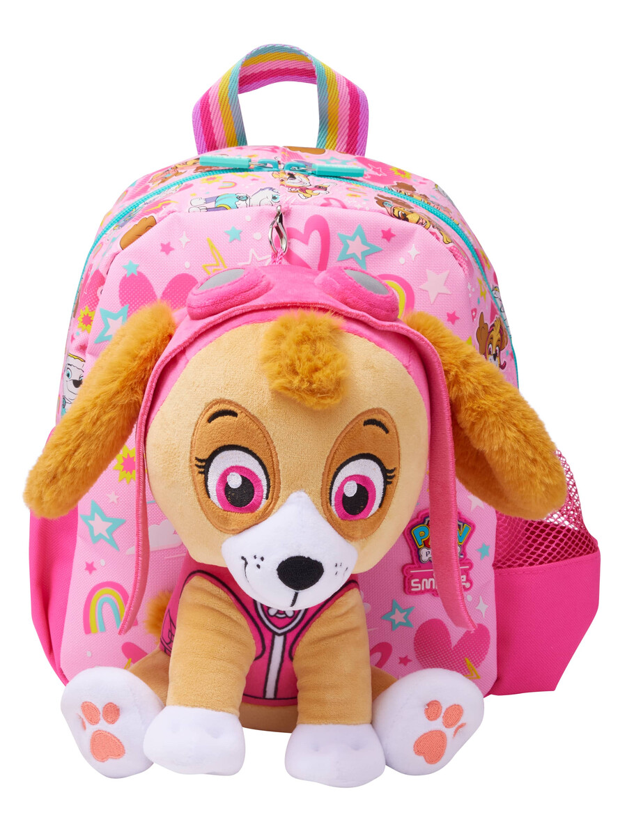 sac à dos pat patrouille tout petit avec peluche amovible