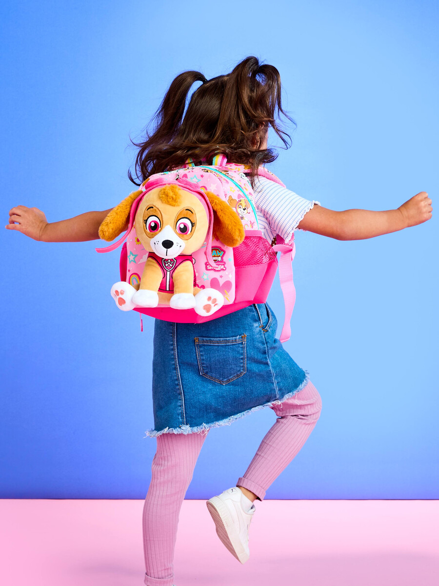 sac à dos pat patrouille tout petit avec peluche amovible