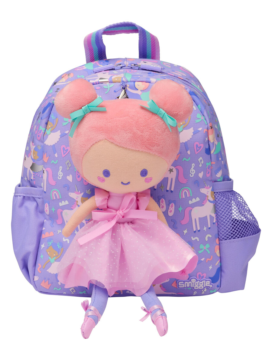 sac à dos ready set go teeny avec peluche détachable
