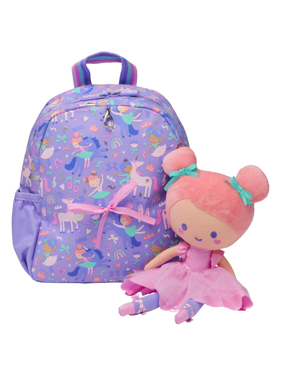 sac à dos ready set go teeny avec peluche détachable