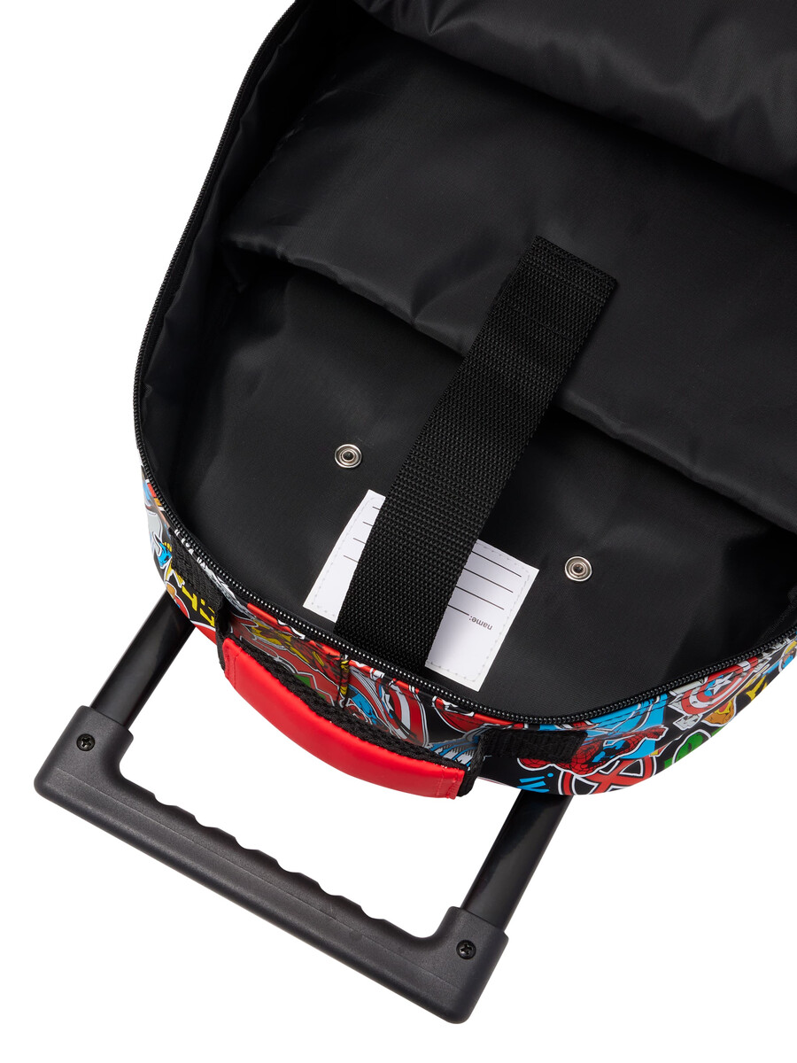 sac à dos trolley marvel avec roues lumineuses