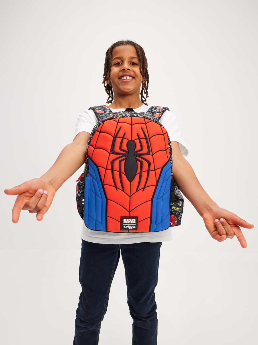 sac à dos à capuche spider-man junior