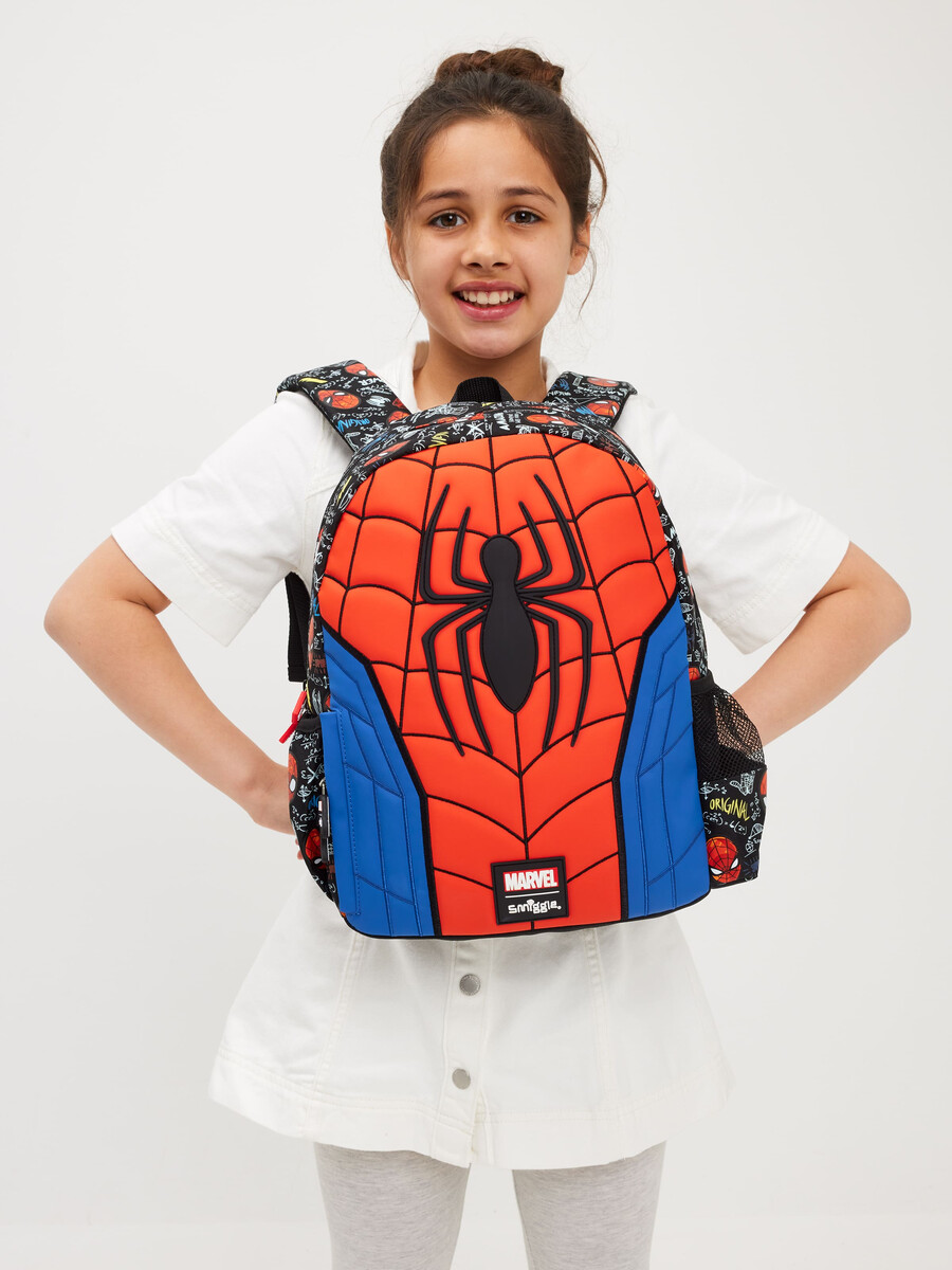 sac à dos à capuche spider-man junior