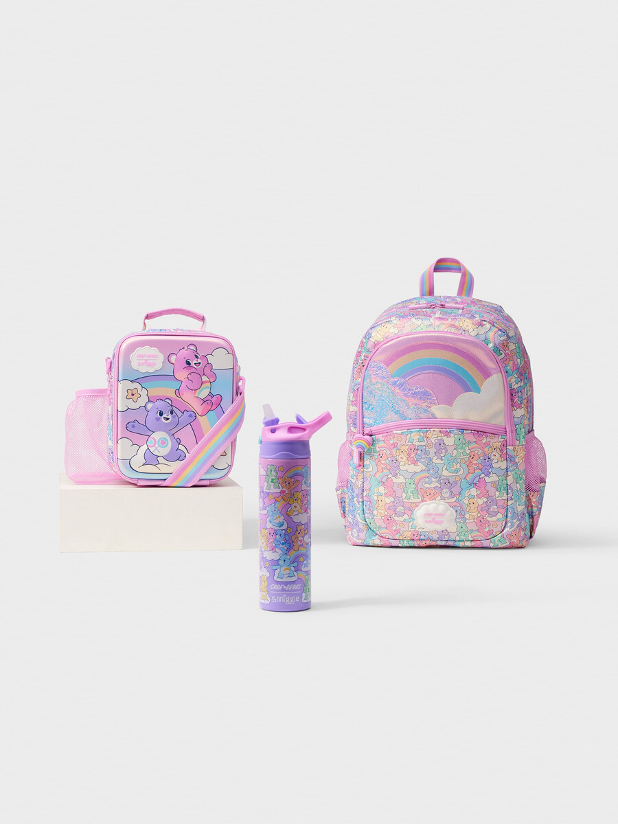 ensemble de 3 boîtes à lunch rigides care bears