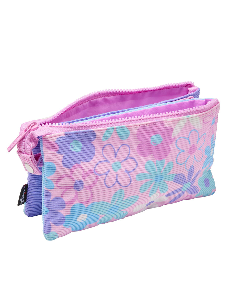 trousse à crayons à trois poches avec patch