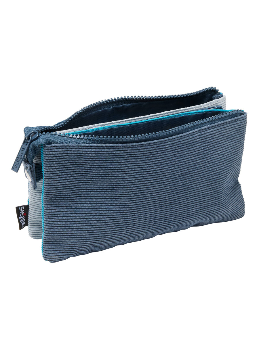 trousse à crayons à trois poches avec patch