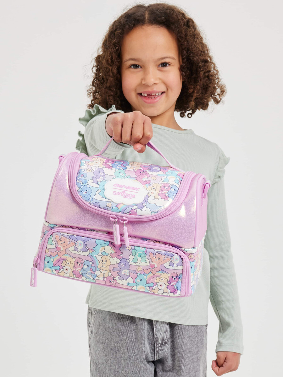 boîte à lunch care bears à double compartiment avec bandoulière