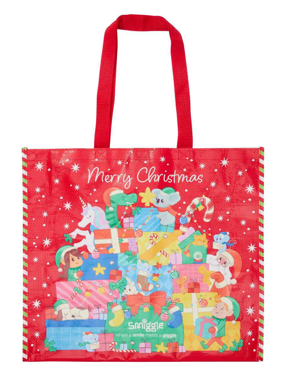 grand sac réutilisable de noël
