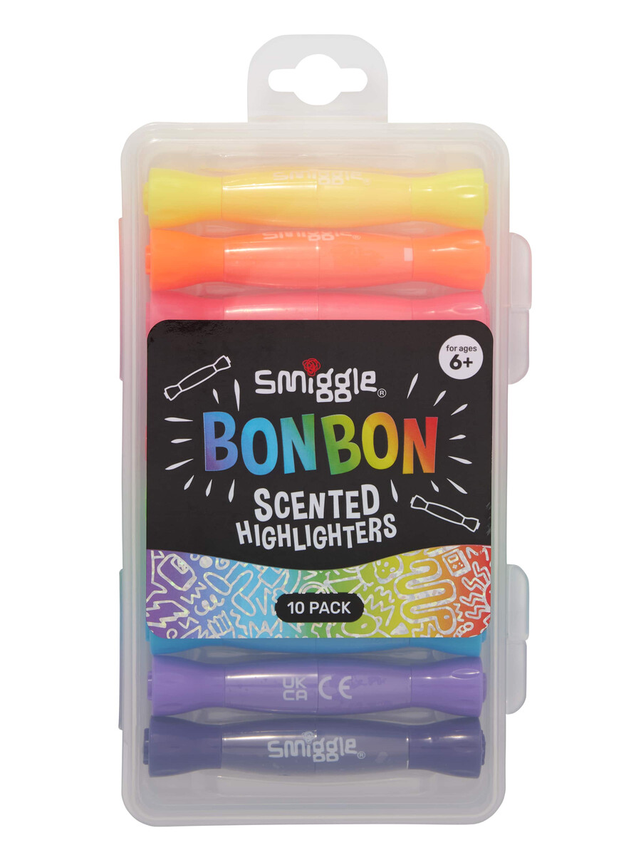 lot de 10 surligneurs parfumés bon bon