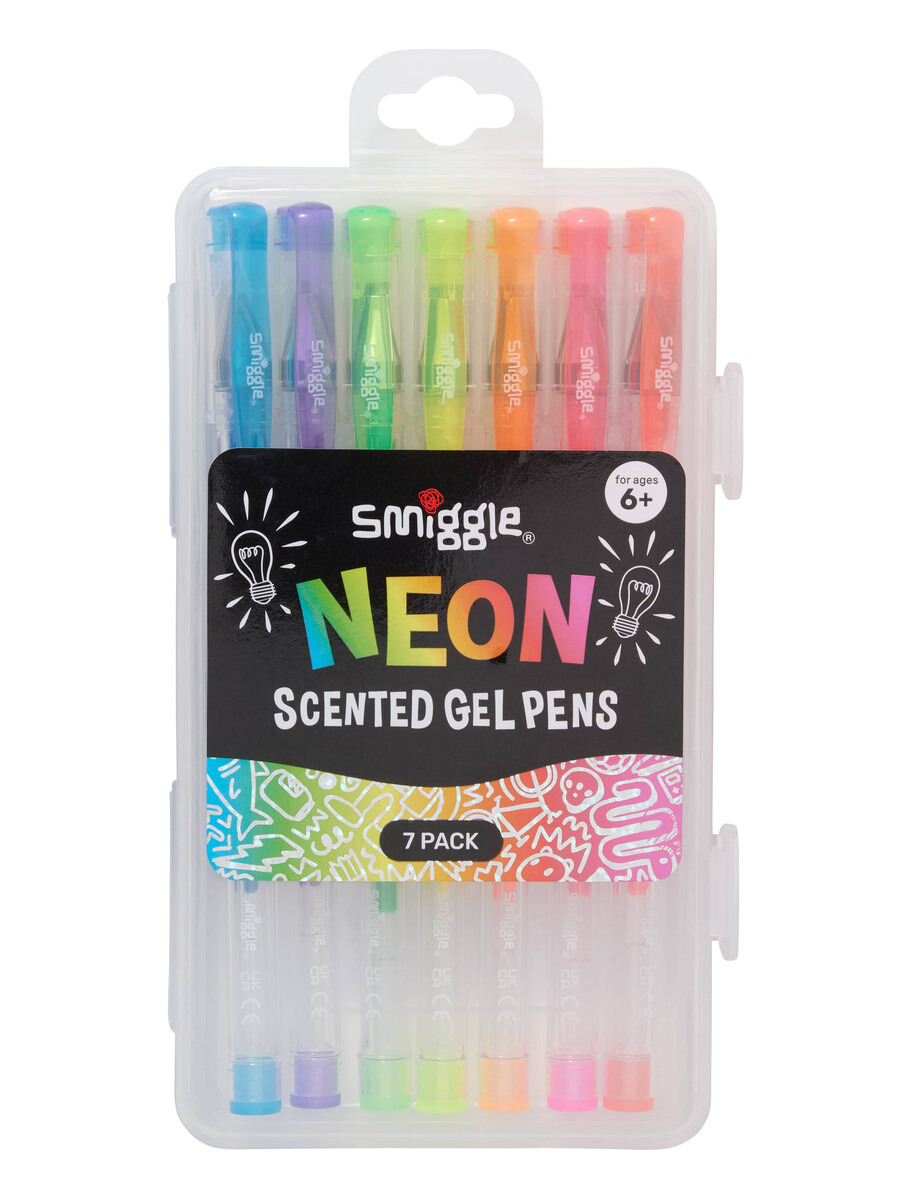 lot de 7 stylos à gel parfumés néon