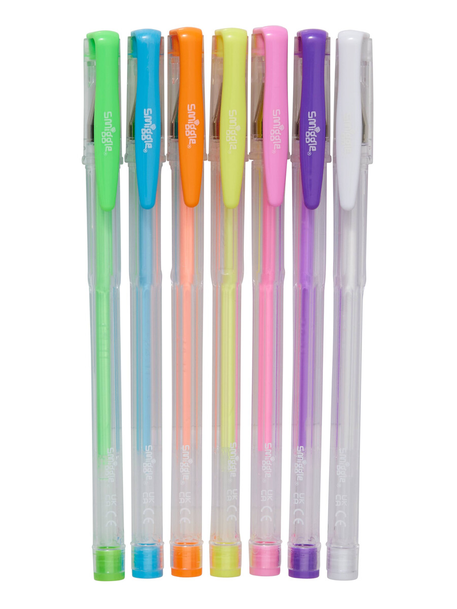 lot de 7 stylos gel parfumés pastel