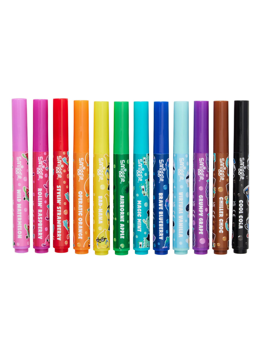 lot de 12 marqueurs parfumés.