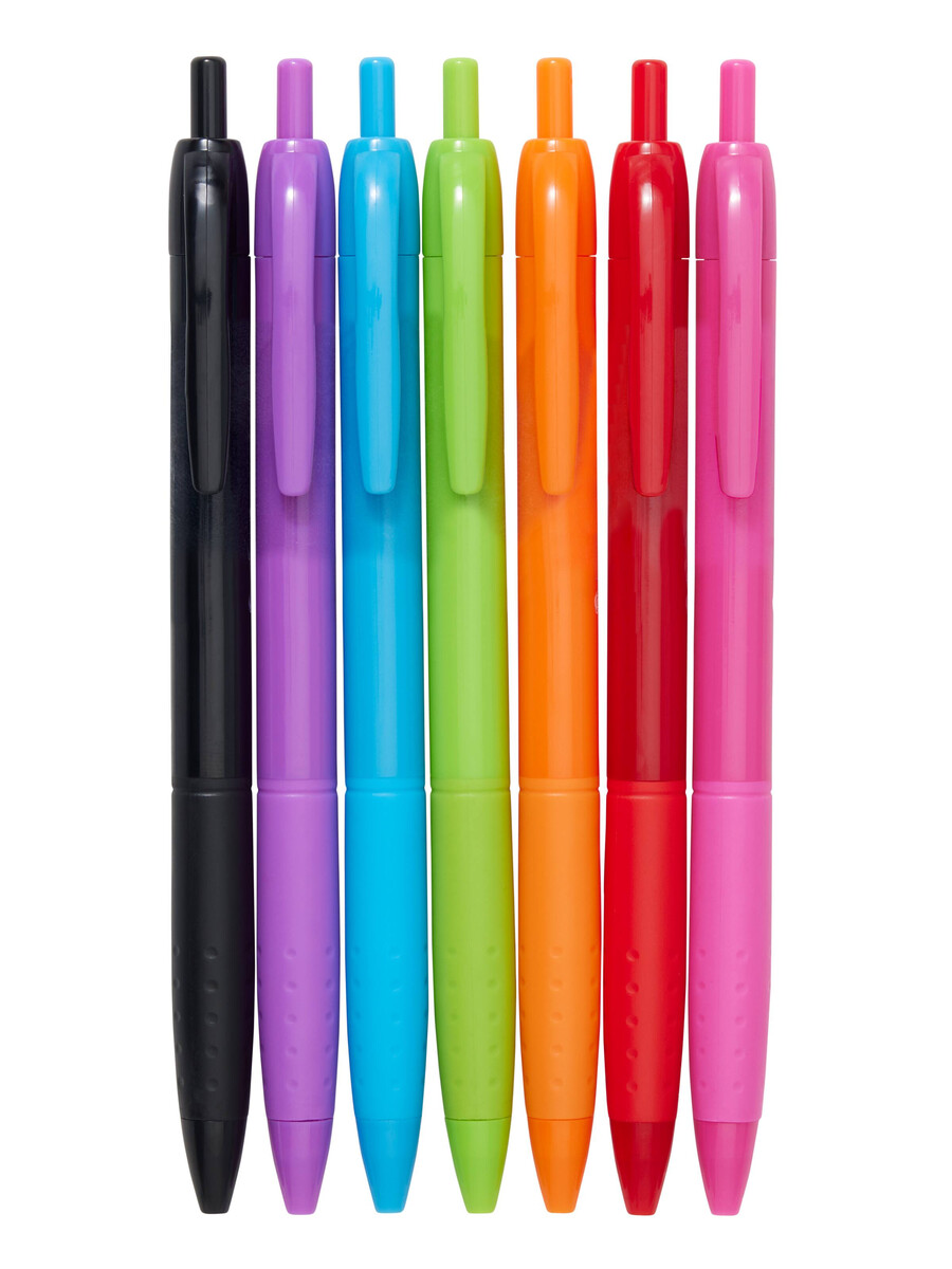 lot de 7 stylos à bille parfumés colour pop