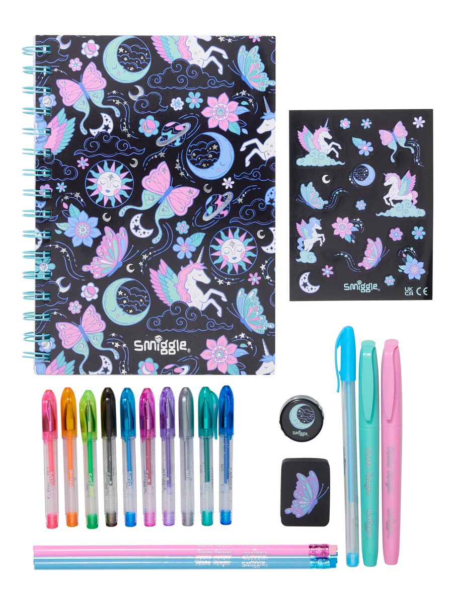 coffret cadeau de papeterie essentielle super charge a5