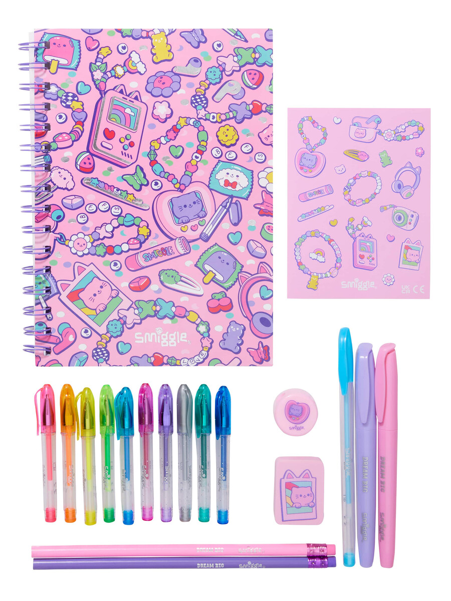 coffret cadeau de papeterie essentielle super charge a5