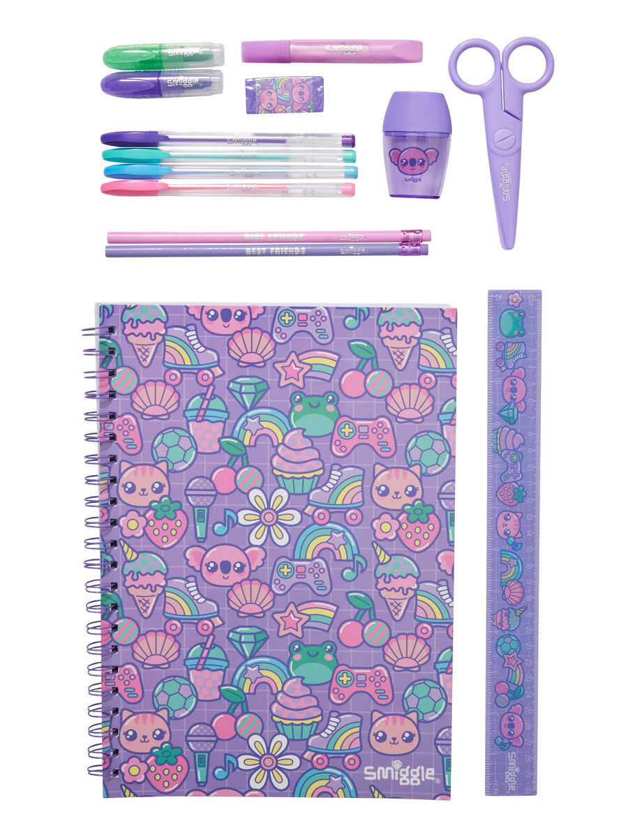 coffret cadeau de papeterie essentielle a4 curious