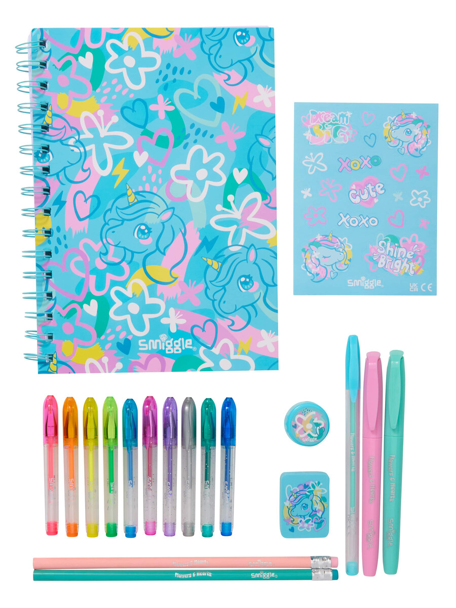 coffret cadeau de papeterie essentielle bright eyes a5