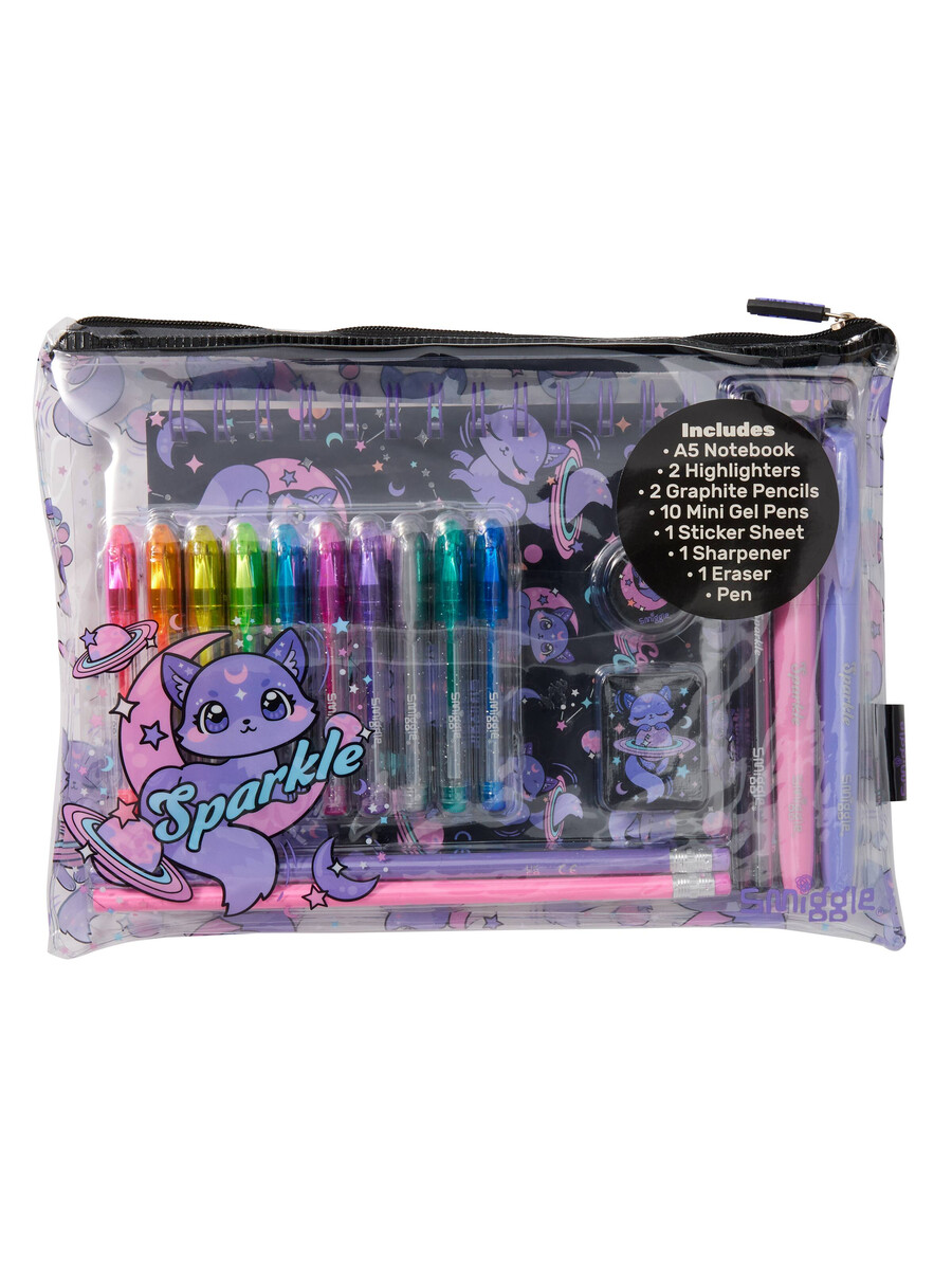coffret cadeau de papeterie essentielle bright eyes a5