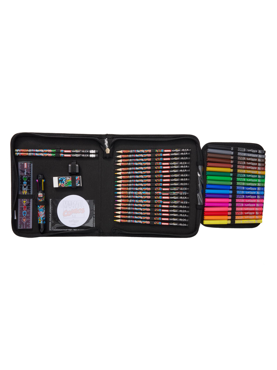 coffret cadeau de papeterie marvel zip it