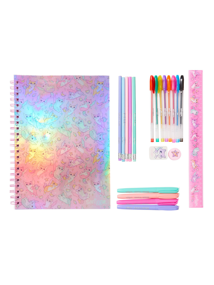 coffret cadeau de papeterie essentielle happy tales a4